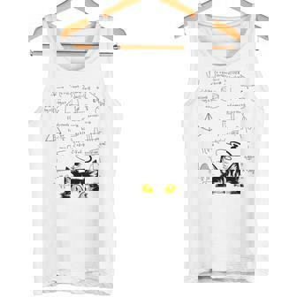 Cat Scientist Lover Math Physics Classroom Humor Tank Top | Mazezy