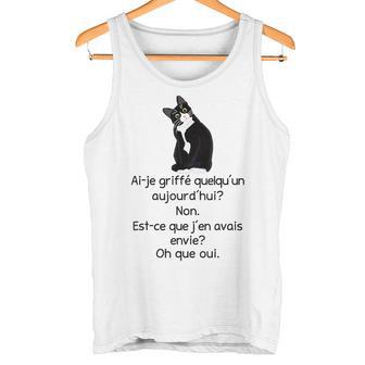 Chat Drôle Ai-Je Griffé Quelqu’Un Humour Débardeur e - Cadeauxyz