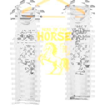 Chinese Zodiac Traditional Art Happy New Year 2026 Horse Tank Top | Mazezy