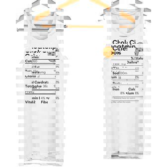 Chocolate Chip Cookie Costume Family Food Nutrition Facts Tank Top | Mazezy