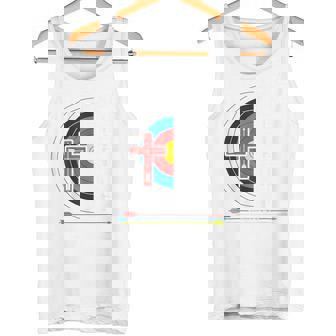 Christian Archery Youth Men Archer Religious Faith Graphic Tank Top | Mazezy