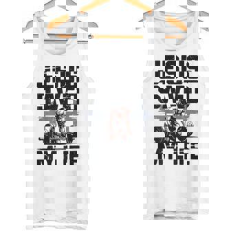 Christian Gym Christ Jesus Saved My Life Workout God Muscle Tank Top | Mazezy