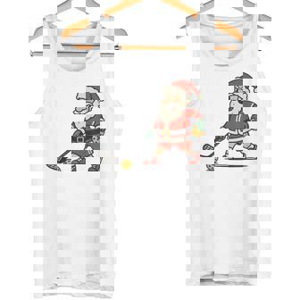 Christmas Floorball Santa Xmas Tank Top | Mazezy