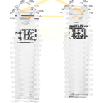 College Tired University Tank Top | Mazezy