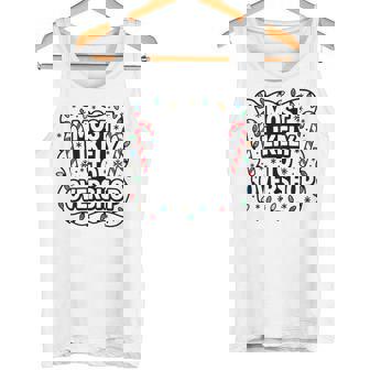 Cool Most Likely To Overshop Holiday Cheer Candy Cane Humor Tank Top | Mazezy