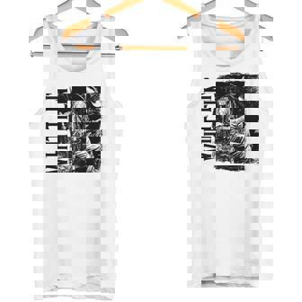 Cowboy Whittling Wood Dark Western Art Outfit Premium Tank Top | Mazezy