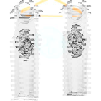 Cozy Fox Sleeping Vintage Autumn Winter Tank Top | Mazezy