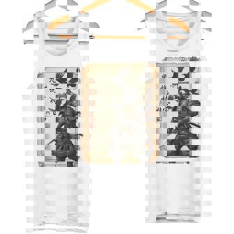 Crow Samurai Raccoon Warrior Crow Raven Art Gothic Tank Top Tank Top | Mazezy