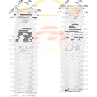 Cuba Nautical Beach Waves Anchor Ocean Tropical Vibes Tank Top | Mazezy