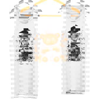 Cute Graduation Bear Holding Diploma T Shirt Tank Top | Mazezy