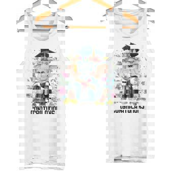 Cute Graduation Elephant Holding Diploma T Shirt Tank Top | Mazezy