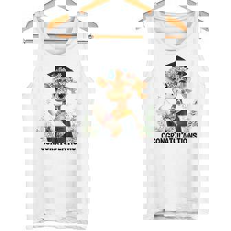 Cute Graduation Giraffe Holding Diploma T Shirt Tank Top | Mazezy