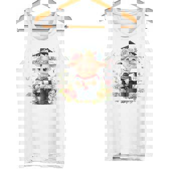 Cute Graduation Lamb Holding Diploma T Shirt Tank Top | Mazezy