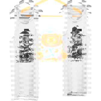 Cute Graduation Lion Holding Diploma T Shirt Tank Top | Mazezy