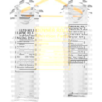Dinner Roll Nutrition Matching Thanksgiving Recipe Tank Top | Mazezy