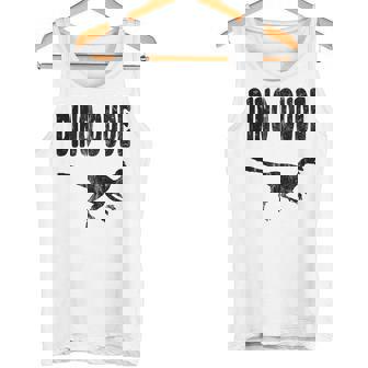 Dino Dude Velociraptor Raptor Cute Tank Top | Mazezy