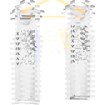 Dna ダブルヘリックス 化学式 分子 サイエンスアート タンクトップ - Kawaiitshirt
