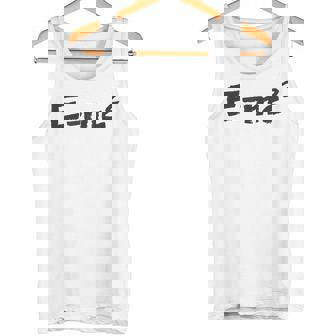 E Mc2 面白い 物理学 サイエンス シャツ エネルギー 質量光 速度 タンクトップ - Kawaiitshirt