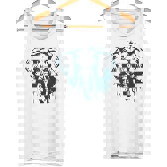 Elephant Safari Animal Drawing Artwork Wildlife Print Tank Top Tank Top | Mazezy