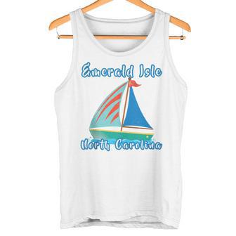 Emerald Isle Sailing Boating Whimsy Sail Boat Tank Top Tank Top | Mazezy