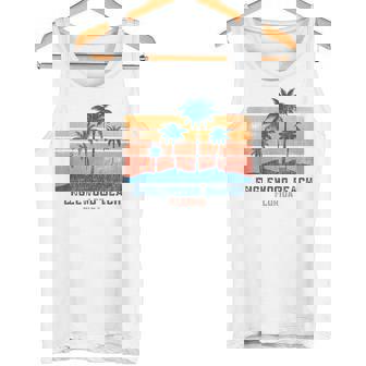 Englewood Beach Florida Retro Vintage Souvenir Vacation Sun Tank Top | Mazezy