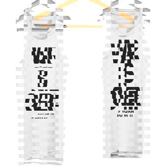 Exclusive War Is Over ご希望の場合限定ブラックプリント 長袖tシャツ タンクトップ - Kawaiitshirt