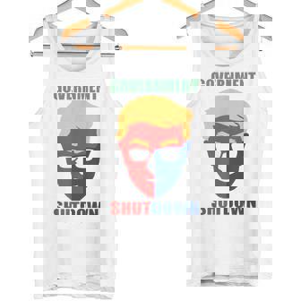 The Face Of Our US Government Shutdown Halloween Tank Top | Mazezy