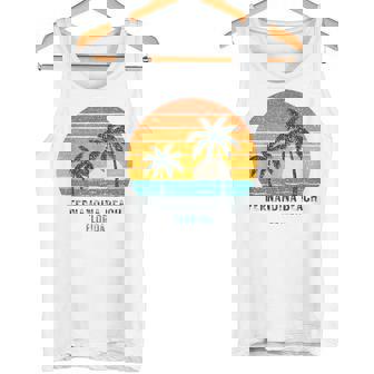 Fernandina Beach Florida Retro Vintage Souvenir Vacation Sun Tank Top | Mazezy