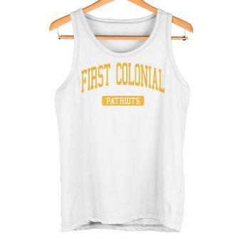 First Colonial High School HS Virginia Beach VA Varsity SPOR Tank Top | Mazezy