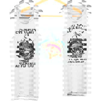 Fish Around And Find Trout Fishing Dad Fish Lover Tank Top | Mazezy