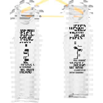 Weekend Forecast 100 Chance Of Wine Making Tank Top Tank Top | Mazezy