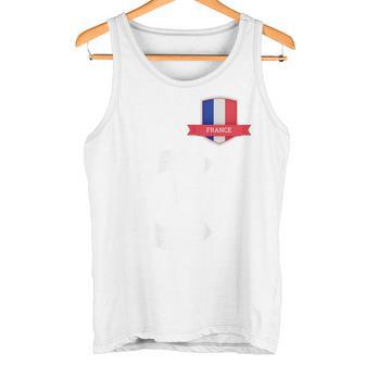 France France Drapeau Humanitaire Lettre C France Débardeur e - Cadeauxyz
