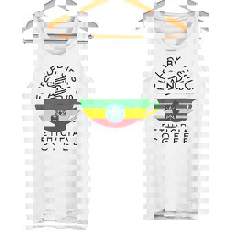 Fueled By Jesus And Ethiopia Coffee Tank Top | Mazezy