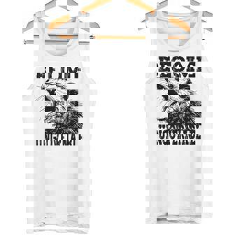 Raccoon Become Ungovernable ビンテージ グラフィック パンダ ミーム タンクトップ - Kawaiitshirt