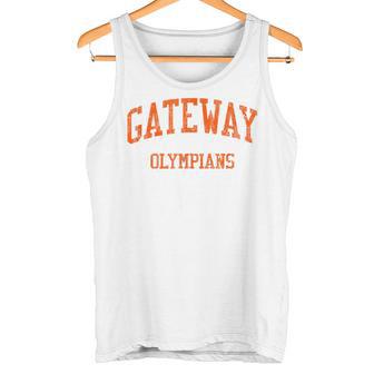 Gateway High School HS Aurora CO Vintage Sports Tank Top | Mazezy
