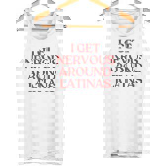 I Get Nervous Around Latinas Y2k Aesthetic Trendy タンクトップ - Kawaiitshirt