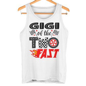 Gigi Of The Two Fast 2nd Birthday Racing Car Family Tank Top | Mazezy