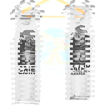 Glacier National Park Retro Outdoor Camping US National Park Tank Top | Mazezy
