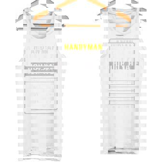 Grandad Handyman DIY Outfit Idea For Men Grandad Themed Tank Top | Mazezy