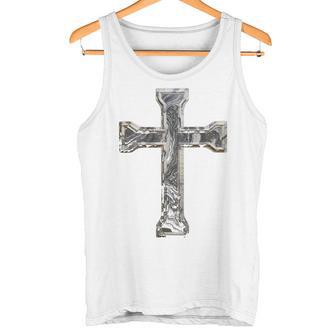 Grande Croix Crucifixur Le Dos Chrétien Débardeur e - Cadeauxyz
