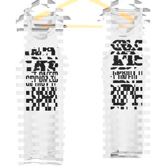 Great Dads Get Promoted To Boppa Grandfather Tank Top Tank Top | Mazezy