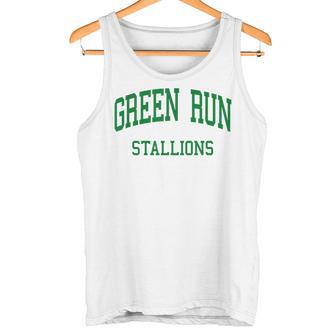 Green Run High School HS Virginia Beach VA Retro Tank Top | Mazezy