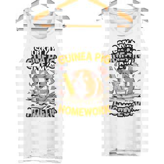 Guinea Pig Ate My Homework Cute Hamster School Excuse Tank Top | Mazezy
