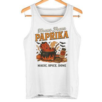 Halloween Spice Condiment Costume Hocus Focus Paprika Tank Top | Mazezy