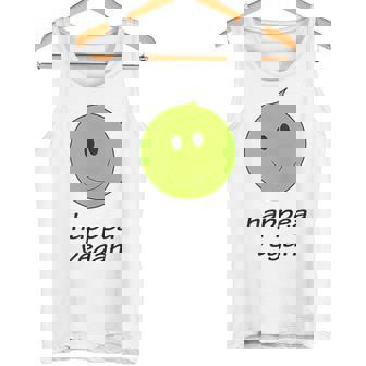 Happea Vegan Plant Based Foodie Vegetarian Pea Pun Tank Top Tank Top - Monsterry