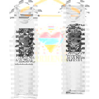Hayastan Armenia Heart Flag For Armenian Pride Tank Top | Mazezy