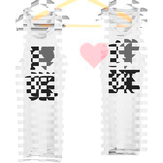 I Heart Uk Initials I Love UK First And Last Name U K 長袖tシャツ タンクトップ - Kawaiitshirt