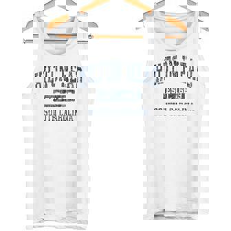 Hilton Head South Carolina SC Vintage Established Sports Tank Top Tank Top | Mazezy