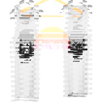 Holland Michigan Retro Sunset Up North Deer Midwest Tank Top | Mazezy