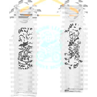 Honk Less Wave More Bike Etiquette Friendly Tank Top | Mazezy